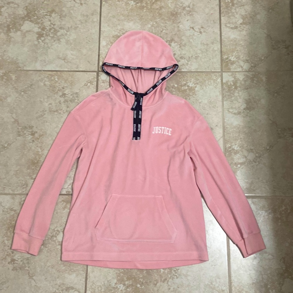 Pink justice velvet jacket